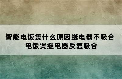 智能电饭煲什么原因继电器不吸合 电饭煲继电器反复吸合